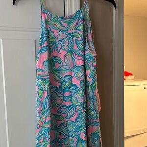 Lilly Pulitzer Pink and Blue Floral Mini Dress